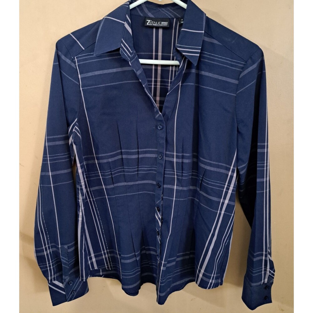 7th Avenue Design Studio Blouse blue/pink  SIZE M